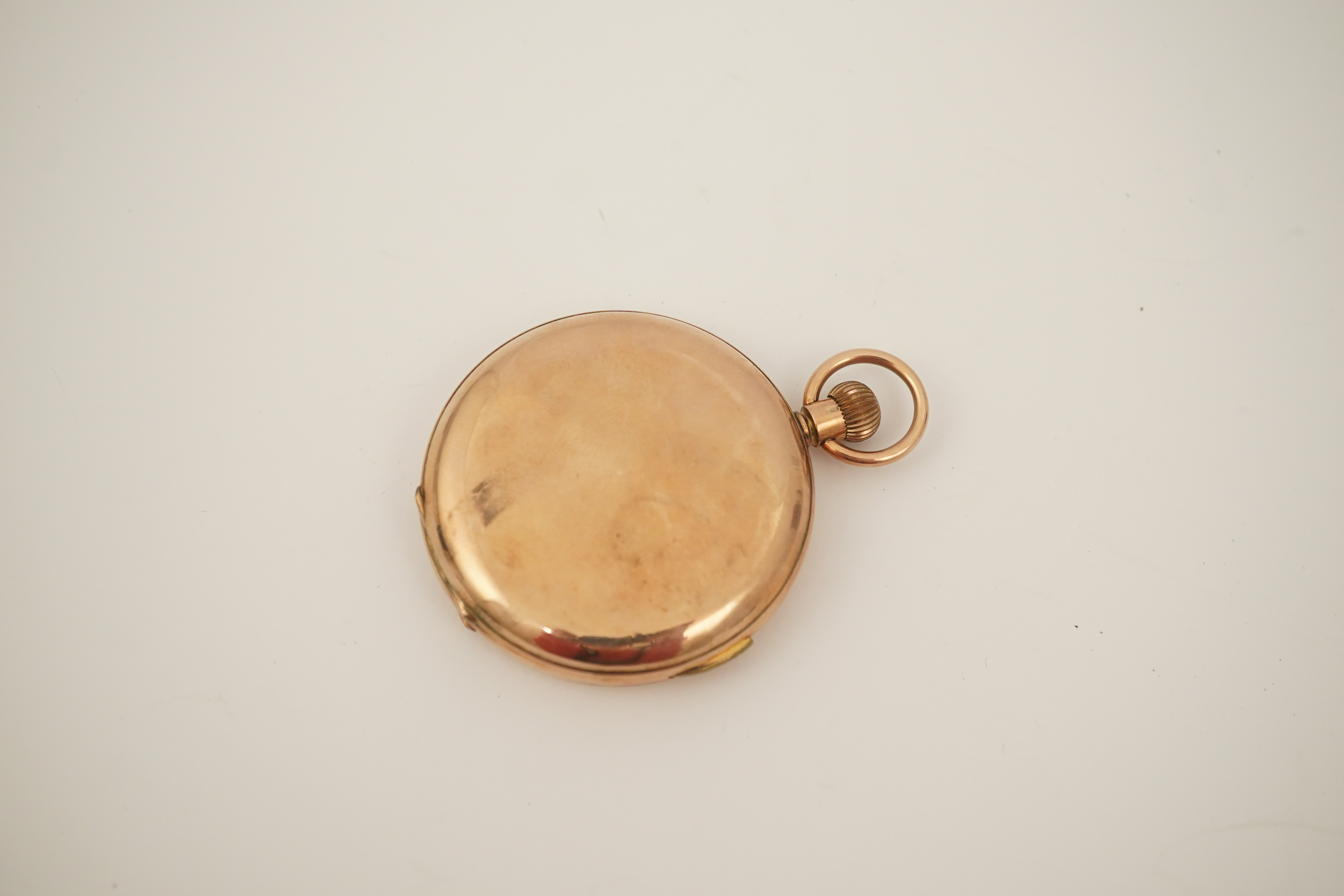 An early 20th century Swiss 9ct gold hunter keyless quarter repeating pocket watch